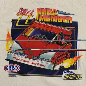 VTG 1994 Winston NHRA Drag Racing T-Shirt Mens L 90s Back Graphic Funny Car USA